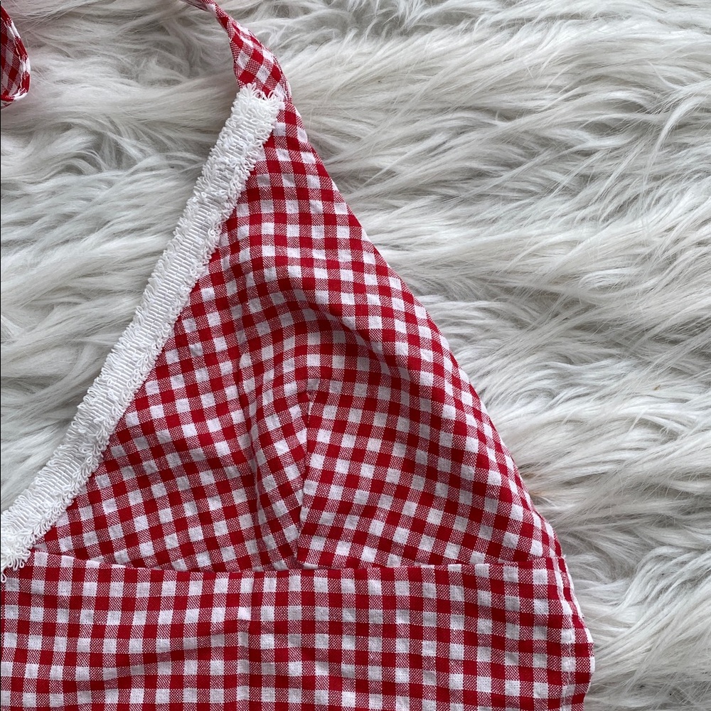 Edikted | Charmaine Open Back Gingham Top - Picture 5 of 12